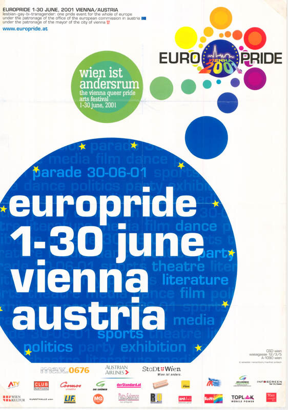 Europride 1-30 june Vienna Austria (2001)