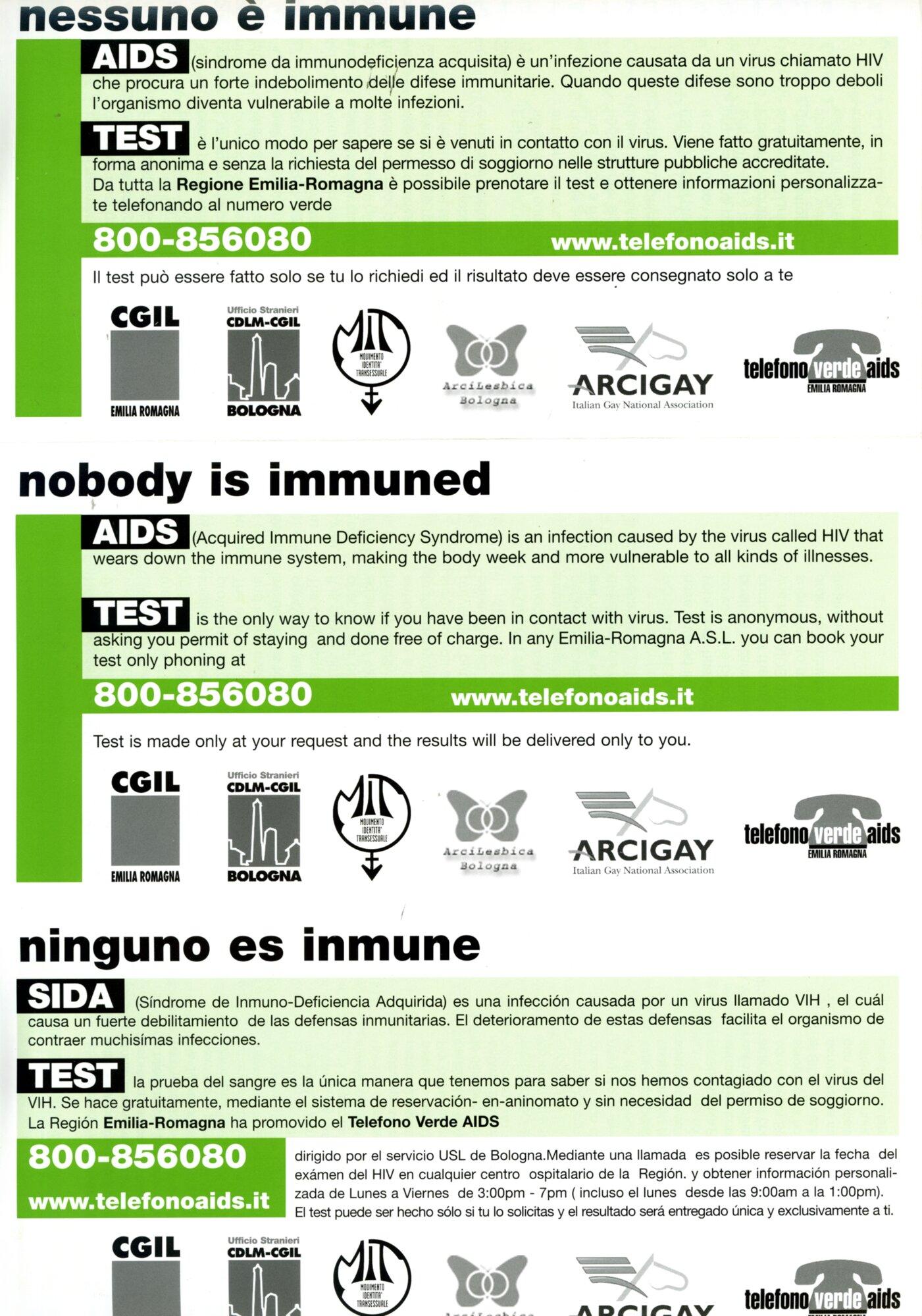 Nessuno è immune